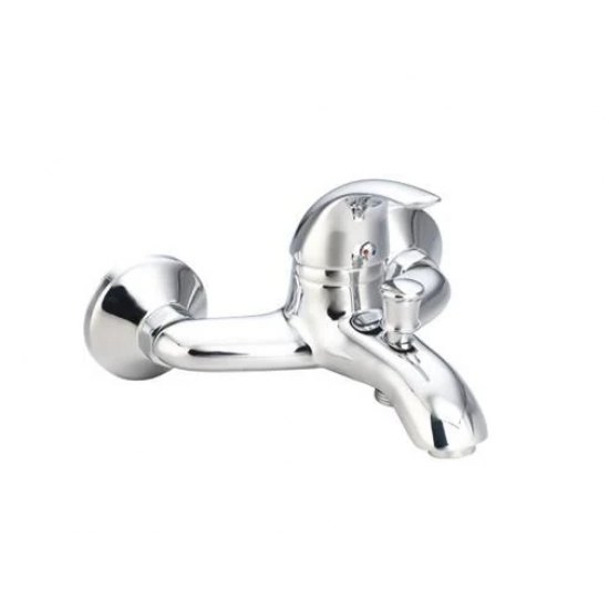 Μπαταρία Λουτρού Versus Χρωμέ με Tηλέφωνο, Επίτοιχο Στήριγμα Τηλεφώνου και Σπιράλ 1,5m